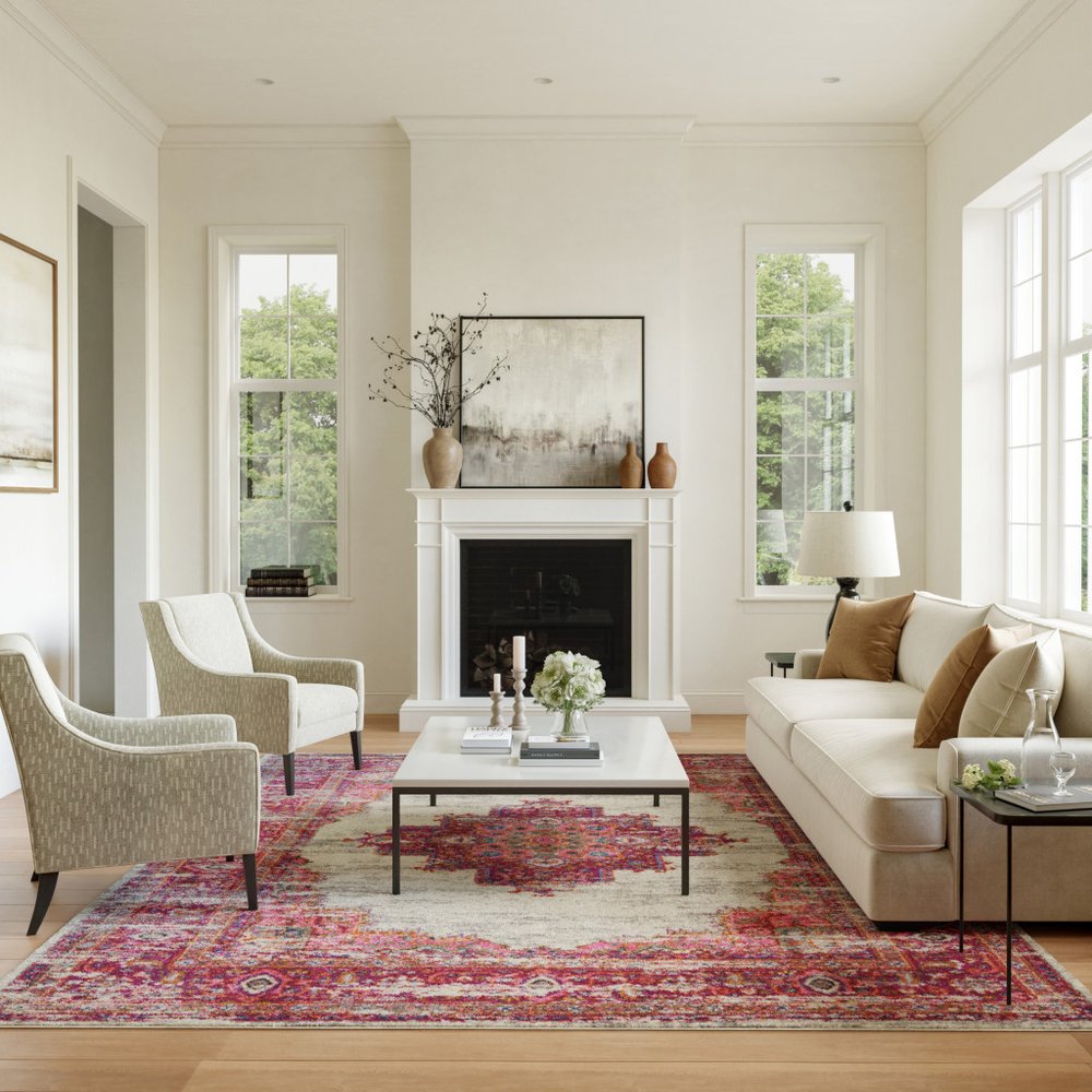 12' X 15' Blue Moroccan Power Loom Distressed Area Rug