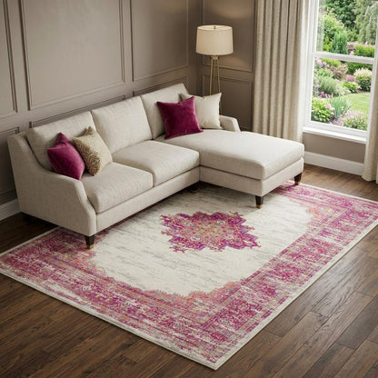12' X 18' Blue Moroccan Power Loom Distressed Area Rug