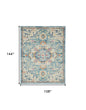 9' X 12' Ivory Floral Power Loom Area Rug