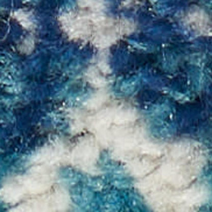 10' Navy Blue Floral Power Loom Runner Rug