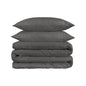 Charcoal Queen Cotton Washable Duvet Cover Set