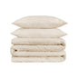 Ivory Queen Cotton Washable Duvet Cover Set