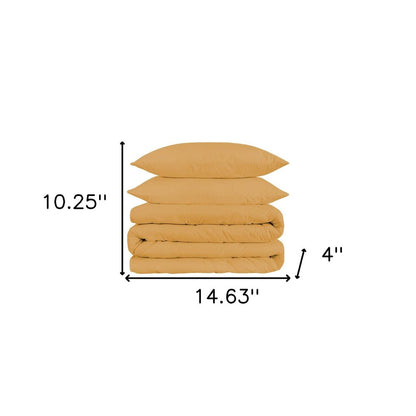 Gold King Cotton Washable Duvet Cover Set