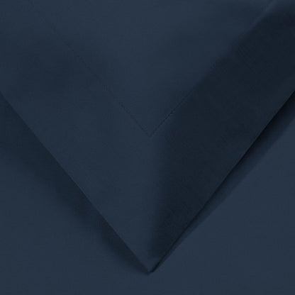 Navy Blue King Cotton Washable Duvet Cover Set