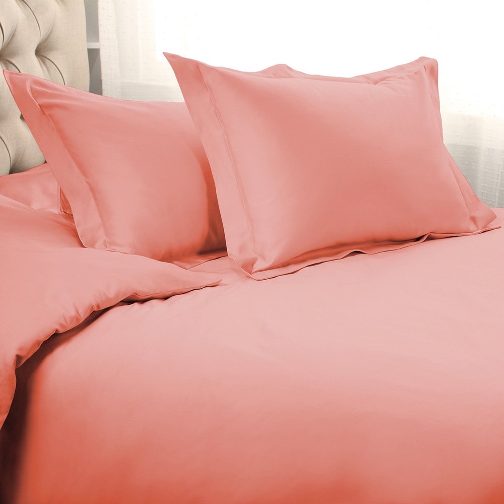Dusty Rose Queen Cotton Washable Duvet Cover Set