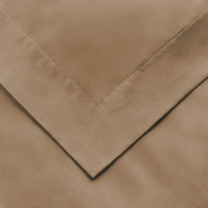 Taupe Queen Cotton Washable Duvet Cover Set