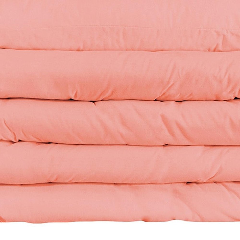 Dusty Rose King Cotton Washable Duvet Cover Set