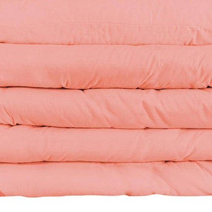 Dusty Rose King Cotton Washable Duvet Cover Set