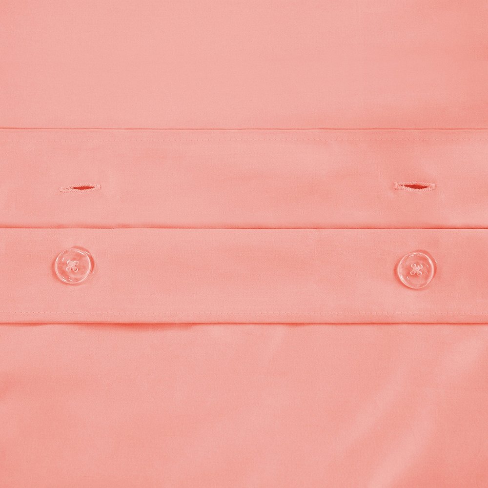 Dusty Rose King Cotton Washable Duvet Cover Set