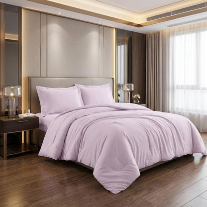 Lilac Queen Cotton Washable Duvet Cover Set