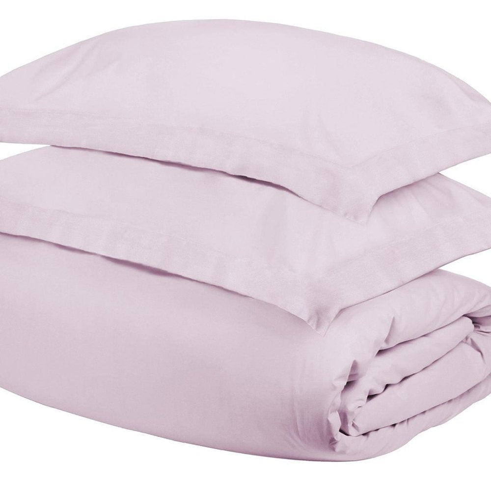 Lilac Queen Cotton Washable Duvet Cover Set