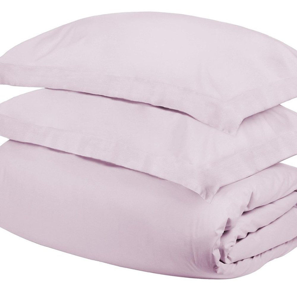 Lilac Queen Cotton Washable Duvet Cover Set