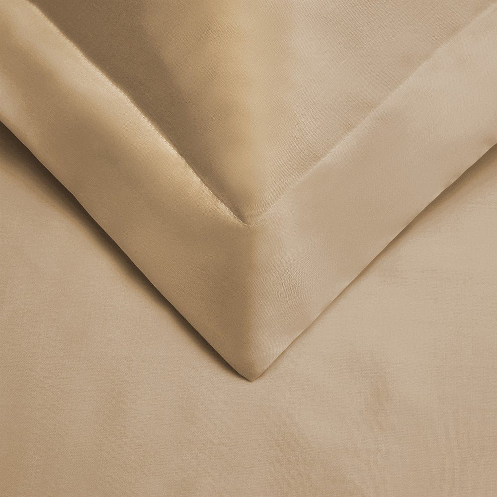 Tan Twin Cotton Washable Duvet Cover Set