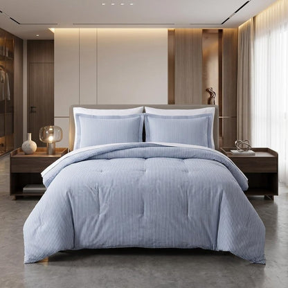 White Queen Cotton Washable Duvet Cover Set