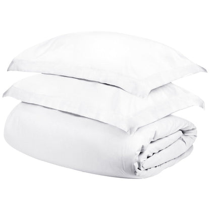 White Queen Cotton Washable Duvet Cover Set