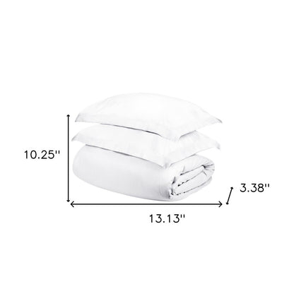 White Queen Cotton Washable Duvet Cover Set