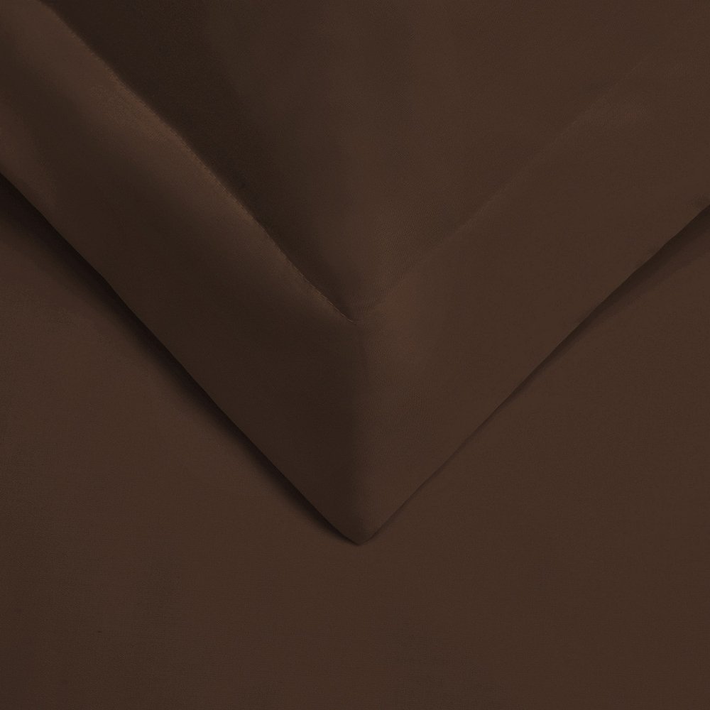 Dark Brown King Cotton Washable Duvet Cover Set