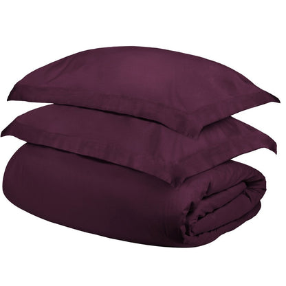 Plum Twin Cotton Washable Duvet Cover Set