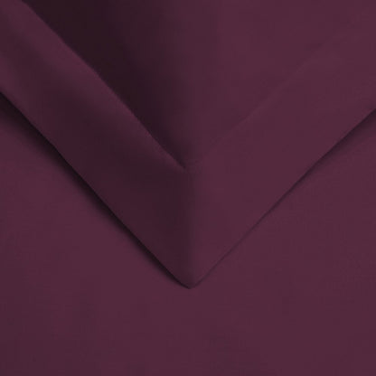 Plum Twin Cotton Washable Duvet Cover Set