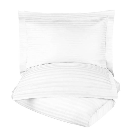 White Queen Cotton Washable Duvet Cover Set