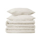 Ivory Queen Cotton Blend 650 Thread Count Washable Duvet Cover Set