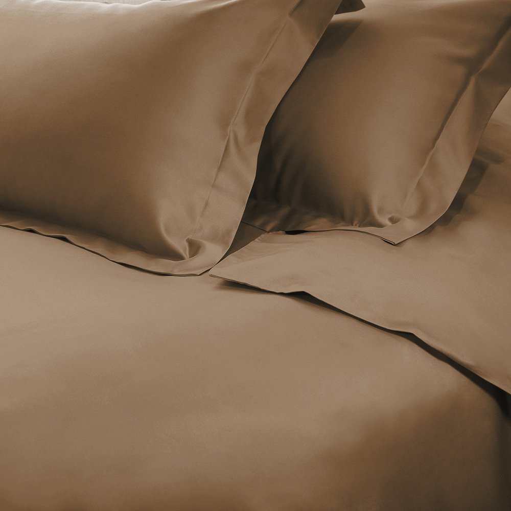 Taupe Queen Cotton Washable Duvet Cover Set
