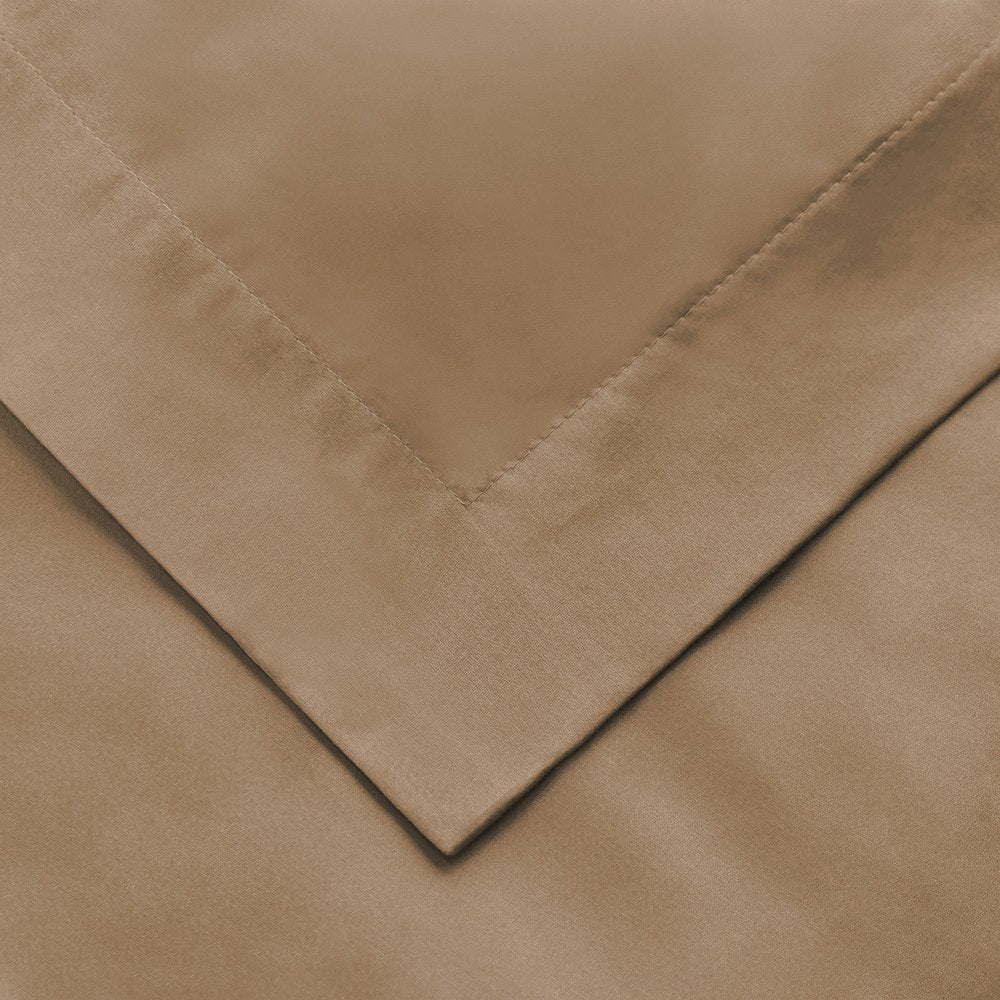 Taupe Queen Cotton Washable Duvet Cover Set