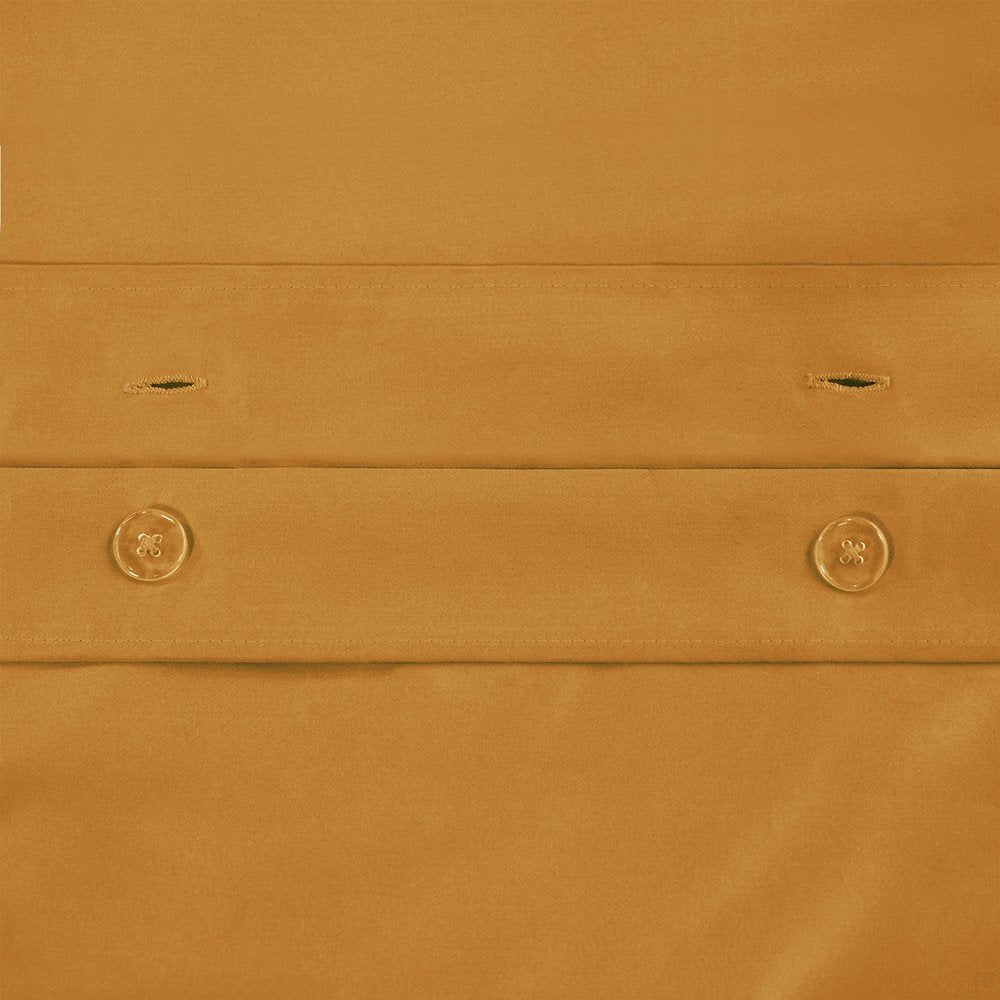 Brown Sugar King Cotton Blend 650 Thread Count Washable Duvet Cover Set