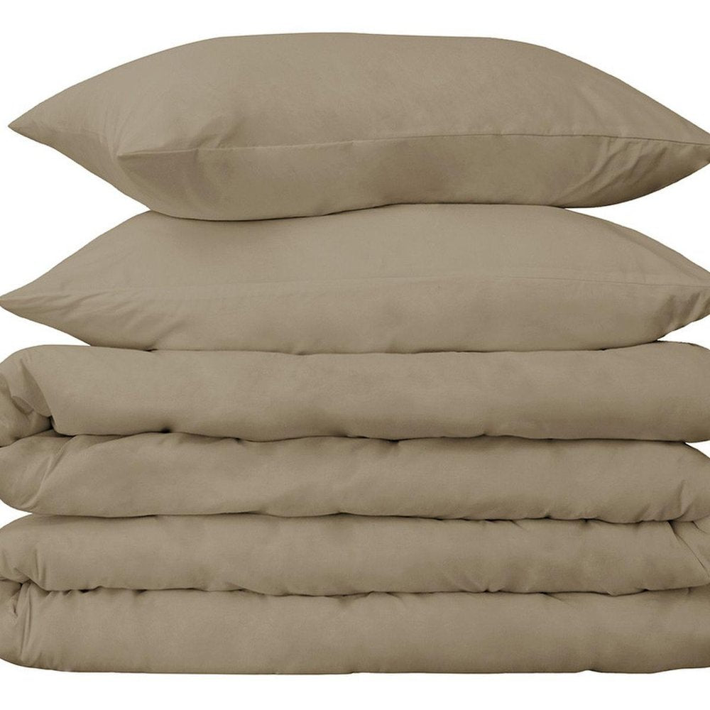 Linen Twin Cotton Washable Duvet Cover Set