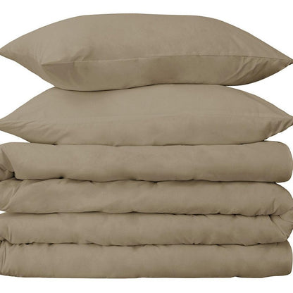 Linen Twin Cotton Washable Duvet Cover Set