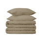 Linen Twin Cotton Washable Duvet Cover Set