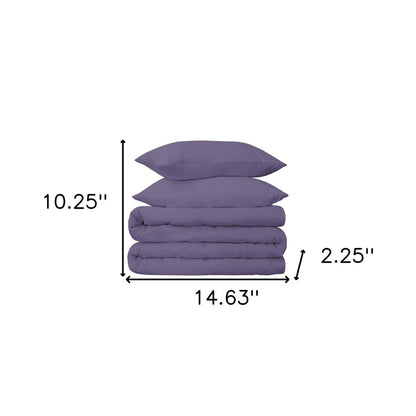 Wisteria Twin Cotton Washable Duvet Cover Set