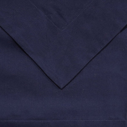 Blue Queen Cotton Washable Duvet Cover Set With Two Shams