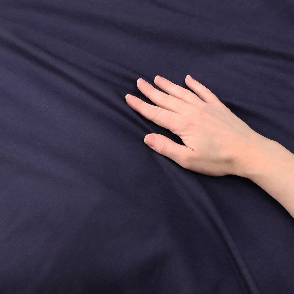Blue Queen Cotton Washable Duvet Cover Set With Two Shams