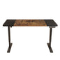 63" Adjustable Brown and Black Standing Desk