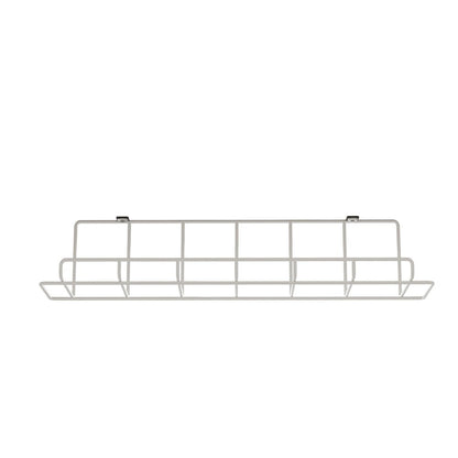 Adjustable Light Khaki and White Wood and Stainless Steel Rolling Computer Desk