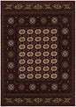 10' X 13' Red and Ivory Oriental Washable Non Skid Area Rug