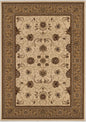 10' X 13' Beige and Brown Oriental Washable Non Skid Area Rug