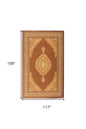 10' X 13' Beige and Red Oriental Washable Non Skid Area Rug