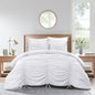 White Queen Polyester 180 Thread Count Washable Down Comforter Set