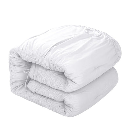 White Queen Polyester 180 Thread Count Washable Down Comforter Set