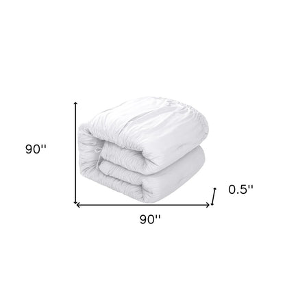 White Queen Polyester 180 Thread Count Washable Down Comforter Set