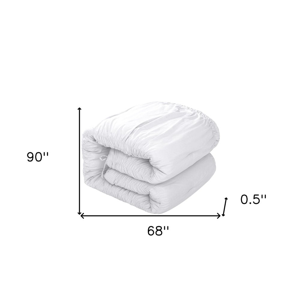 White Queen Polyester 180 Thread Count Washable Down Comforter Set