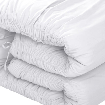 White Queen Polyester 180 Thread Count Washable Down Comforter Set