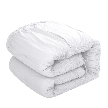 White Queen Polyester 180 Thread Count Washable Down Comforter Set