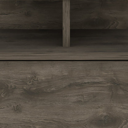 12" Brown Wood One Drawer Nightstand