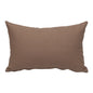 12" X 18" Brown Cotton Throw Pillow