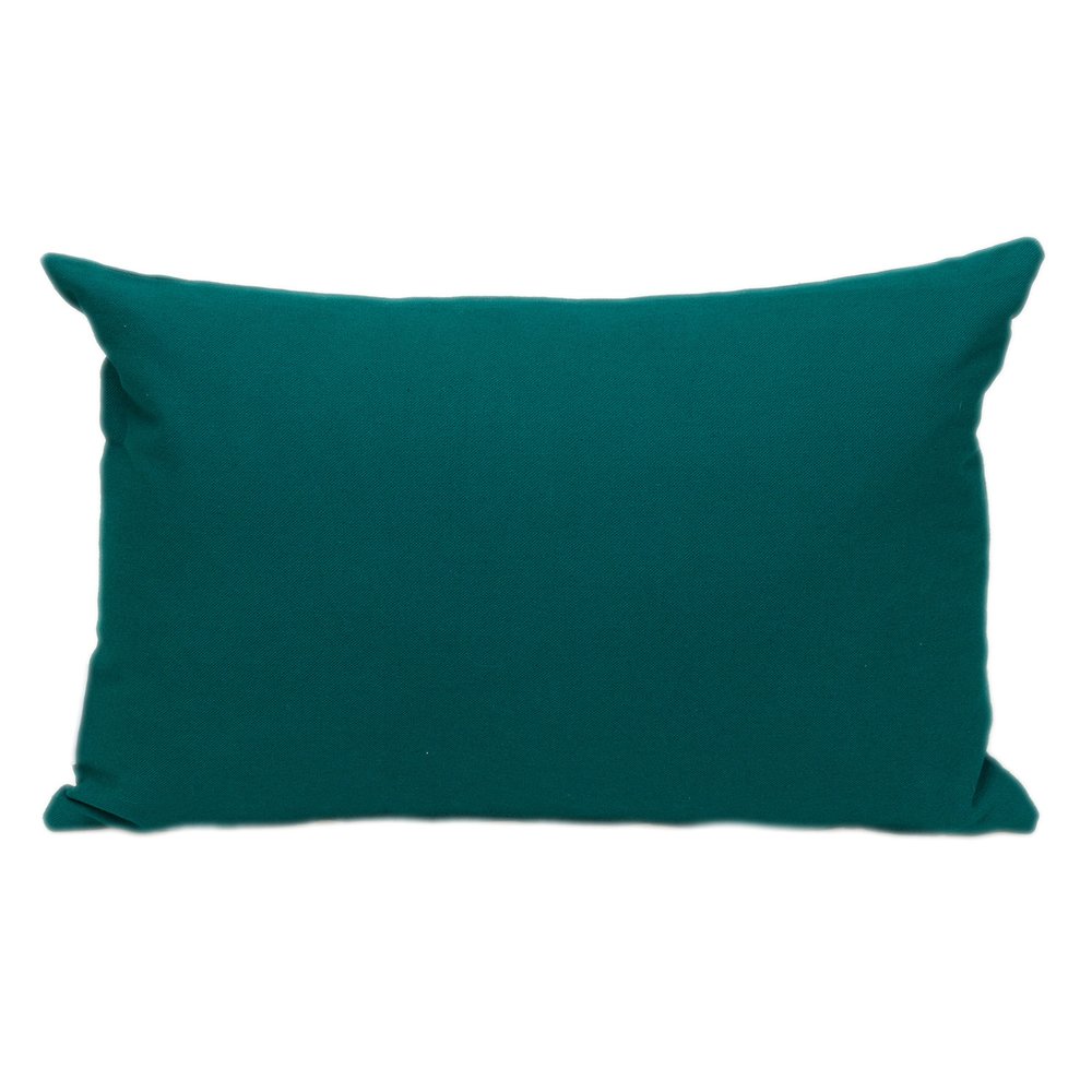 12" X 18" Green Cotton Throw Pillow