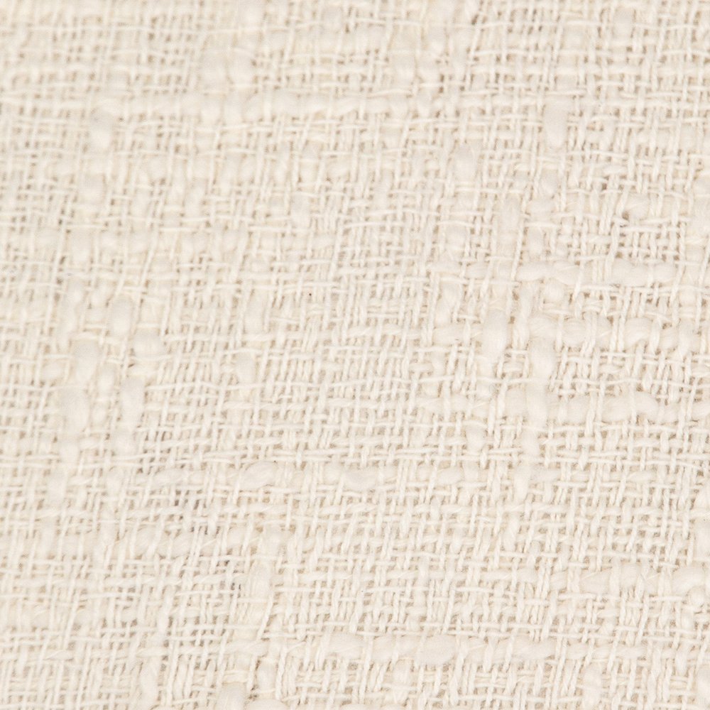 18" X 18" White Round Cotton Throw Pillow with Fringe