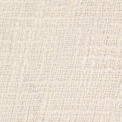 18" X 18" White Round Cotton Throw Pillow with Fringe